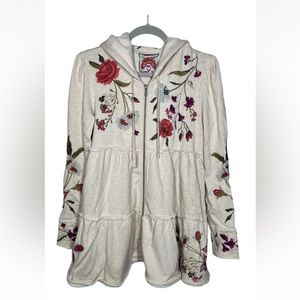 Johnny Was Flore Tiered Hoodie